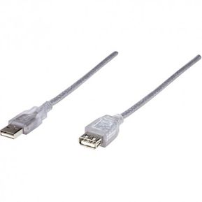 CABLE USB 2.0 EXTENSION MANHATTN 1.8 MTS TIPO A MACHO - A HE...