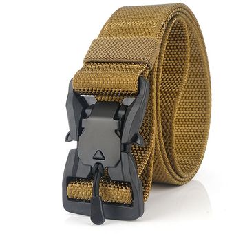 Cinturones Tácticos Militares Para Hombre Cinturón De Nailon Suave Estilo Militar Hebilla Magnética Pantalones Vaqueros Cinturón De Cintura Accesorios De Caza Al Aire Libre 
