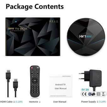 4K HD  TV BOX de  inteligente Android 9.0 HK1MINI 