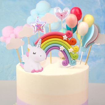 vajilla desechable, Decoración de fiesta de cumpleaños de unicornio 