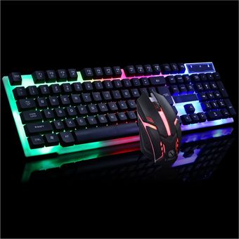 COMBO TECLADO Y MOUSE GAMER ILUMINADO USB, Sin Marca en Colombia desde  $63.749