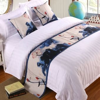 artículo con pintura de Toalla trasera de cama moderna Prunus mume 