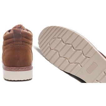 zapatos de invierno Botas impermeables de piel de nobuk para hombre 