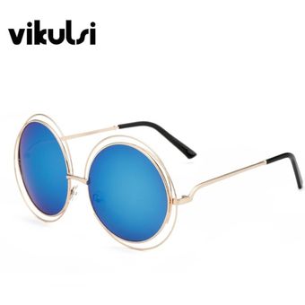 Diseñador de marca Grandes gafas de sol redondas Sra.mujer Diseñador de marca Grandes gafas de sol redondas Sra.mujer