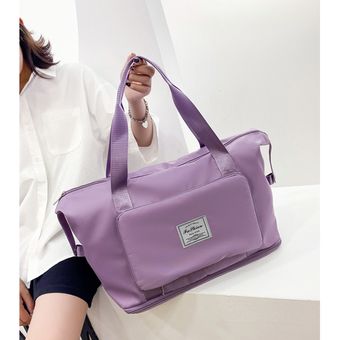 Bolsa de viaje plegable de gran capacidad para mujer, bolso de