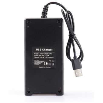 Cargador de batería para la batería de 3,7 V 2 puertos con Accesorios para herramientas eléctricas del enchufe USB 