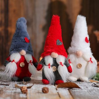 Valentines Gnomes Decoraciones de peluche Adornos Muñecas Hecho A Mano Dulce Regalo 