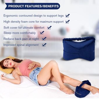 Almohada De Espuma Viscoelastica Para Rodilla Cojines Para Las Piernas Almohadas Para Dormir De Lado Debajo