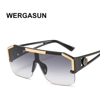 Wergasun marca de diseño de gafas de sol de gran tamañomujer 