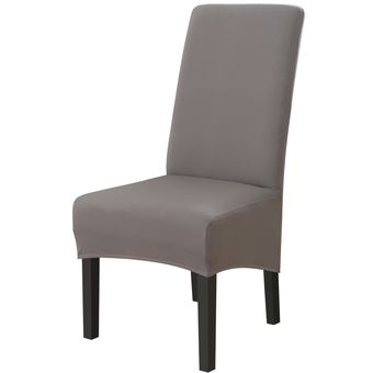 Funda elástica de Color sólido para silla,cubierta de asiento grande para SILLA,de respaldo alto,para comedor,boda,banquete,Hotel #14 
