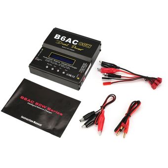 B6AC 80W AC / DC Lipo LiFe NiMh balance de la batería del cargador  descargador para RC Modelo - Negro | Linio México - GE598TB1BRHL0LMX