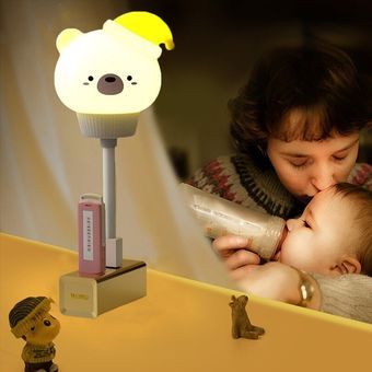 Luz LED nocturna con USB para chica  luz de noche suave con enchufe de 