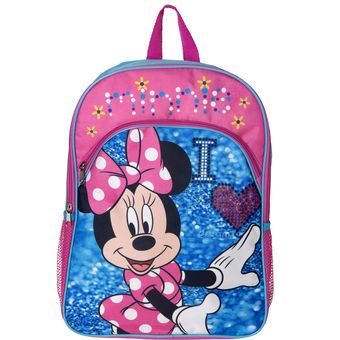 DISNEY Mochila Escolar Niña Love Minnie Rosado Disney