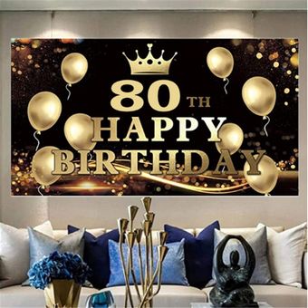 Decoración de fiesta de cumpleaños 30 40 50 60 70 80 90 años cumplea 