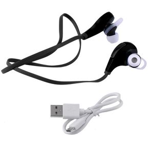 EH Auriculares Estereo De Auriculares Inalambricos Bluetooth Sport Headset Headphone QY7- Negro