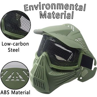 CS tamaño fresco al aire libre táctico militar máscara de Airsoft CS Máscara verde 