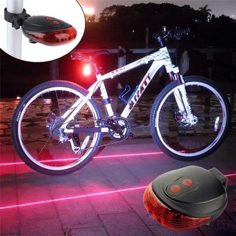 Luz de advertencia de seguridad impermeable luz trasera de bicicleta 