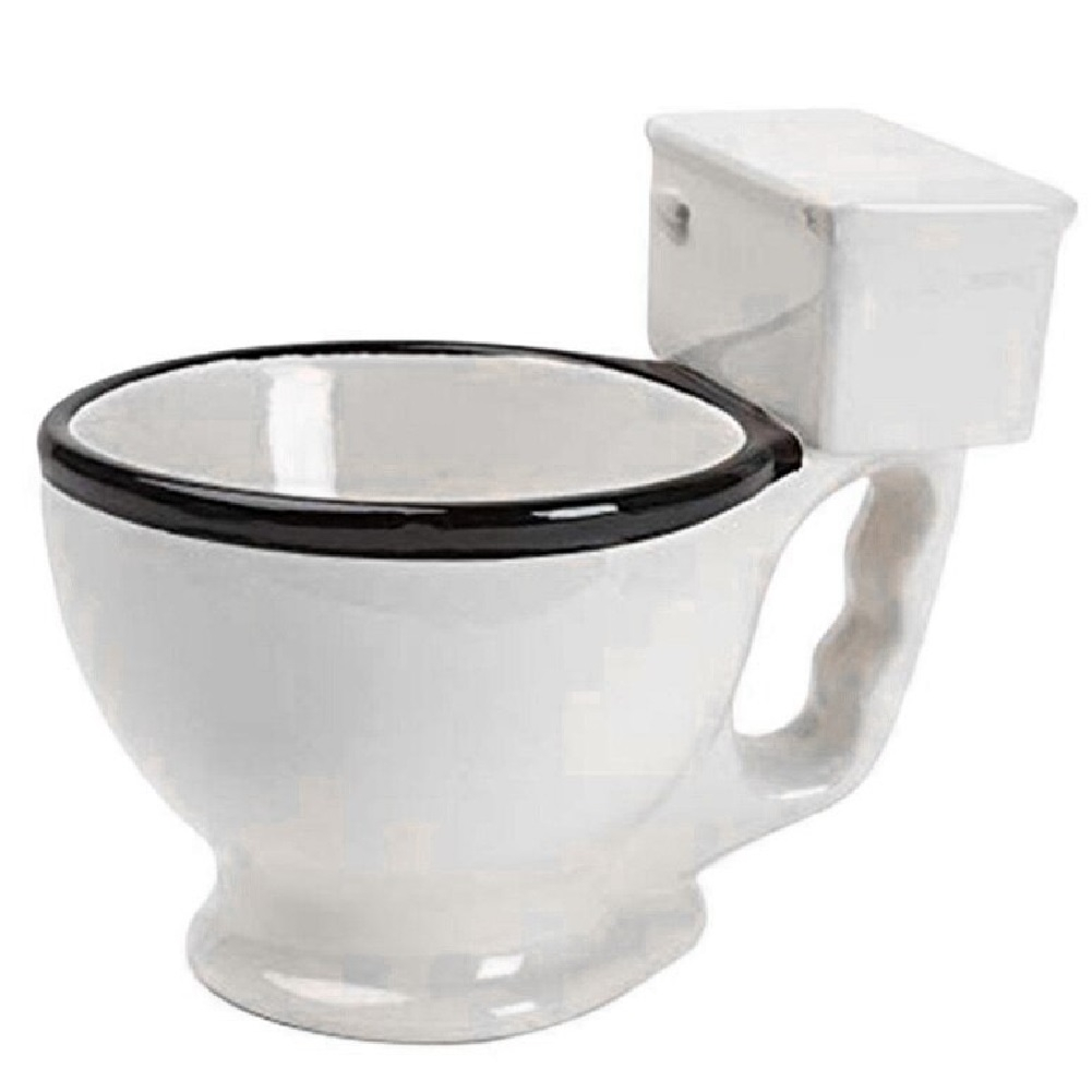 Taza De Céramica para Café en Forma de Inodoro Sanitario WC