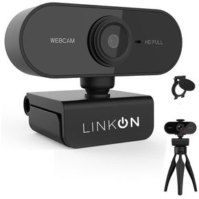 Webcam Camara Web Linkon Fullhd 1080p Usb Microfono +tripode
