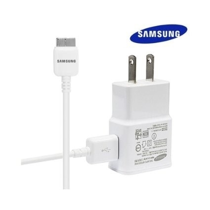 Cable De Datos y Cargador Samsung Para Galaxy S5 / Note 3-Blanco