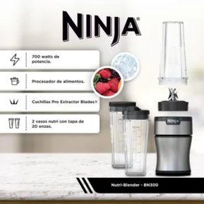 Sistema de cocina Ninja SS400, licuadora, extractor, 2 vasos