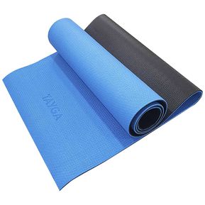 Tapete de Yoga Doble VistaBicolor Azul