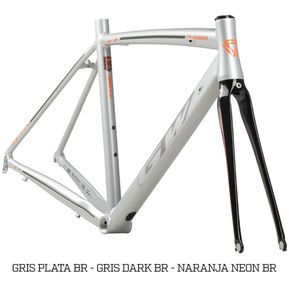Bicicleta Ruta GW Flamma Grupo Sora 9 vel Gris/Naranja