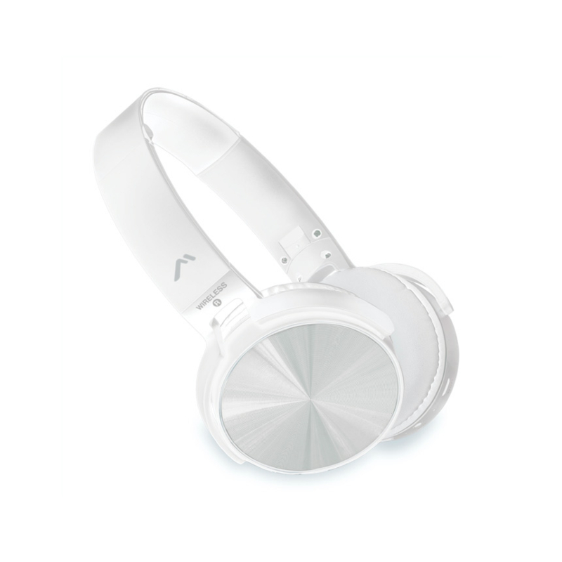 Audífonos Mitzu MH-8097WH Diadema Bluetooth con manos libres blancos