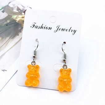 Lindos Aretes De Animales De Dibujos Animados De Color Hecha 