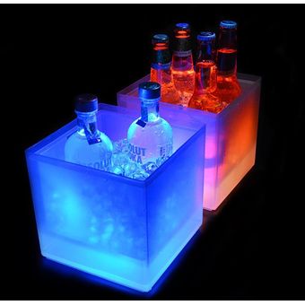 Bebida de la barra del cubo del refrigerador del LED que cambia de color del cubo de hielo del LED 