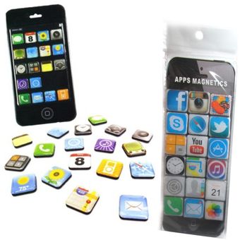 Iphone 4 Apps Para Pegar En La Nevera O En Metales Iconos Magnéticos Iphone 5 