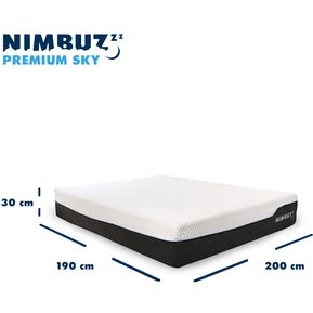 Colchón King Size Memory Foam en caja Premium Sky Nimbuzzz - Ecart