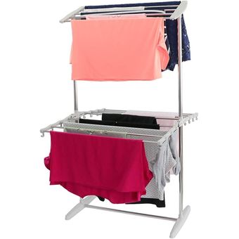 Tendedero de acero inoxidable - Tendedero para secar ropa, toallas, ropa  interior, ropa interior, calcetines (2 piezas)