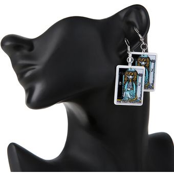 25 Mm Tarrow Card Arts Y 1 Par De Pendientes Colgantes 34 