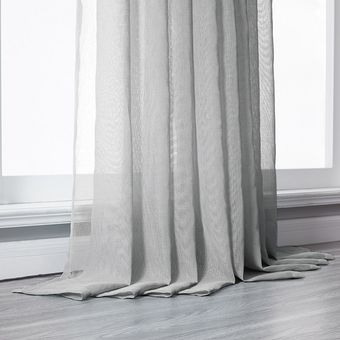 Cortinas transparentes de Color sólido para ventana cortinas para s 