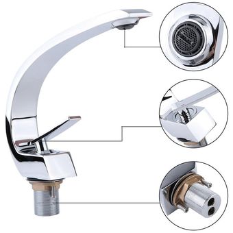 Grifos de baño Giratorio de 360 ​​grados Fácil lavado para lavabo Freg 