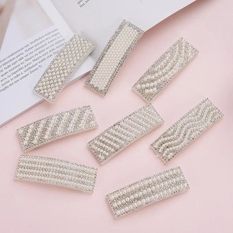 Horquilla De Diamantes De Imitación De De Perla Horquilla 