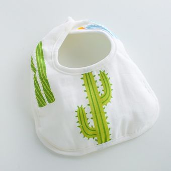 muselina de algodón bebé chico Baberos U forma eructo tela babear babero botón Saliva toalla para remitente 