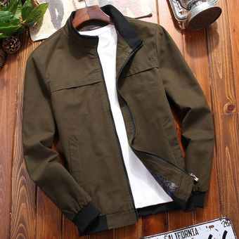 chaqueta caqui hombre