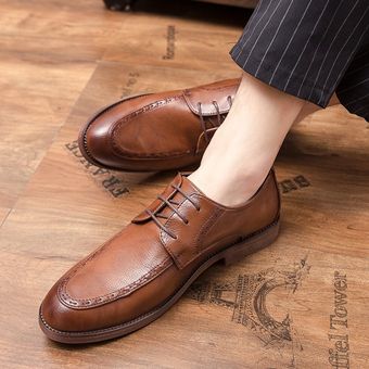 Zapatos de vestir Oxford de negocios formales de gran tamaño para hombres 