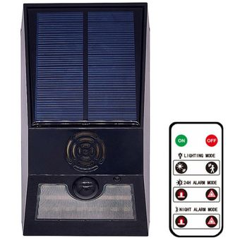 Solar alarma lámpara de pared de la lámpara del silicio policristalino del panel solar de larga duración 