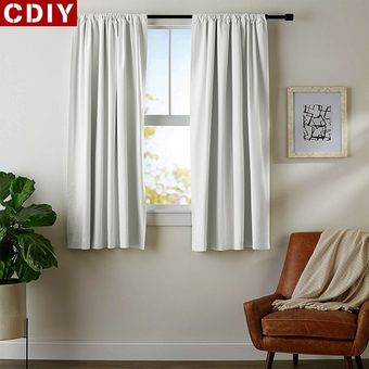 tratamien CDIY cortinas opacas cortas para dormitorio sala cocina 