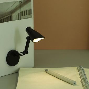 Mini lámpara LED de mesa pequeña  luz nocturna portátil plegable  magnética  protección ocular para mesa  lámparas de escritorio 