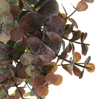 Planta artificial verde de imitación de eucalipto verde Gum hojas del follaje Decoración Reino Unido-Purple green 