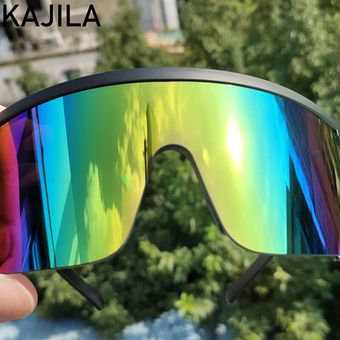 Rectangle Sports Sunglasses Men Designer Semi-rimless Sun 