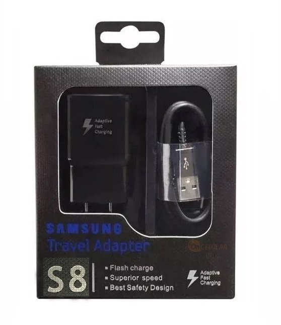 Cargador Samsung S8 Note 8 S9 - Cable Tipo C - En Caja