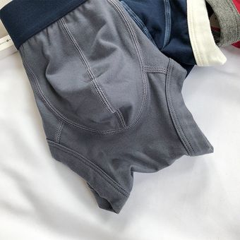 color10#Calzoncillos bóxer de algodón para hombre ropa interior tra 