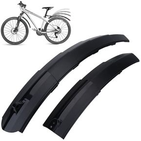 Guardabarros MTB Bicicleta Montaña 2 Piezas Fibra de Carbono Guardabarros  Bici Delantero para Bicicleta de Montaña de 24-29 Pulgadas