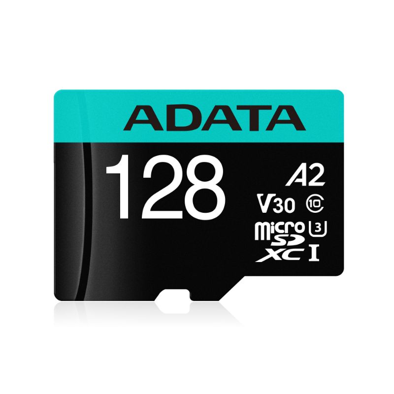 ADATA Tarjeta de Memoria Micro SDXC con Adaptador 128GB Color Negro con Azul Agua Clase 10