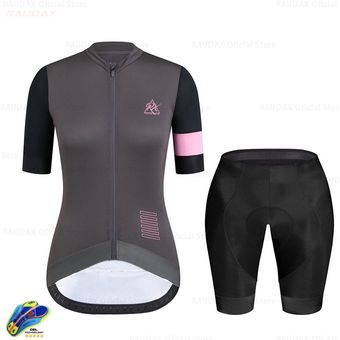 mujeres Pro Culote de ciclista manga Jersey conjunto verano transpir 